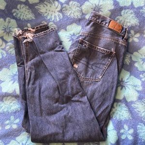 American eagle high waisted baggy mom jeans
